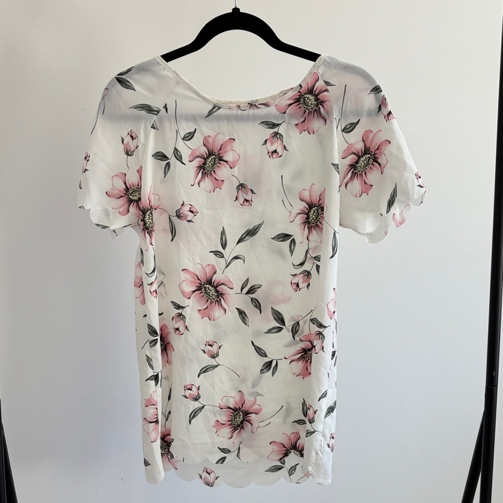 Vanilla Bay Pink Floral Blouse